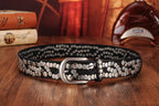 Sera Chrome Vintage Dar Pimli Deri Kemer Beltlux