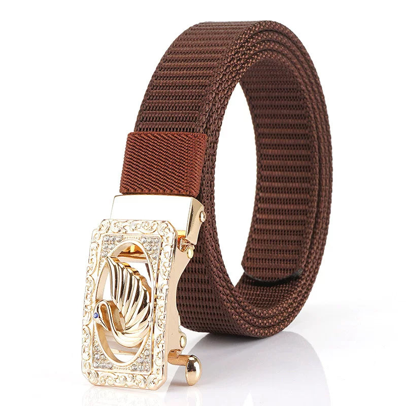 Beltlux SwanLock Otomatik Toka Kadın Kemeri – Kahverengi