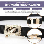 Beltlux SwanLock Otomatik Toka Kadın Kemeri – Bej Beltlux