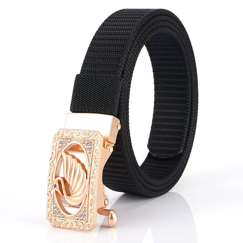 Beltlux SwanLock Otomatik Toka Kadın Kemeri – Siyah