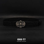 Kabartmalı Siyah Kemer – Y2K Retro Unisex Beltlux