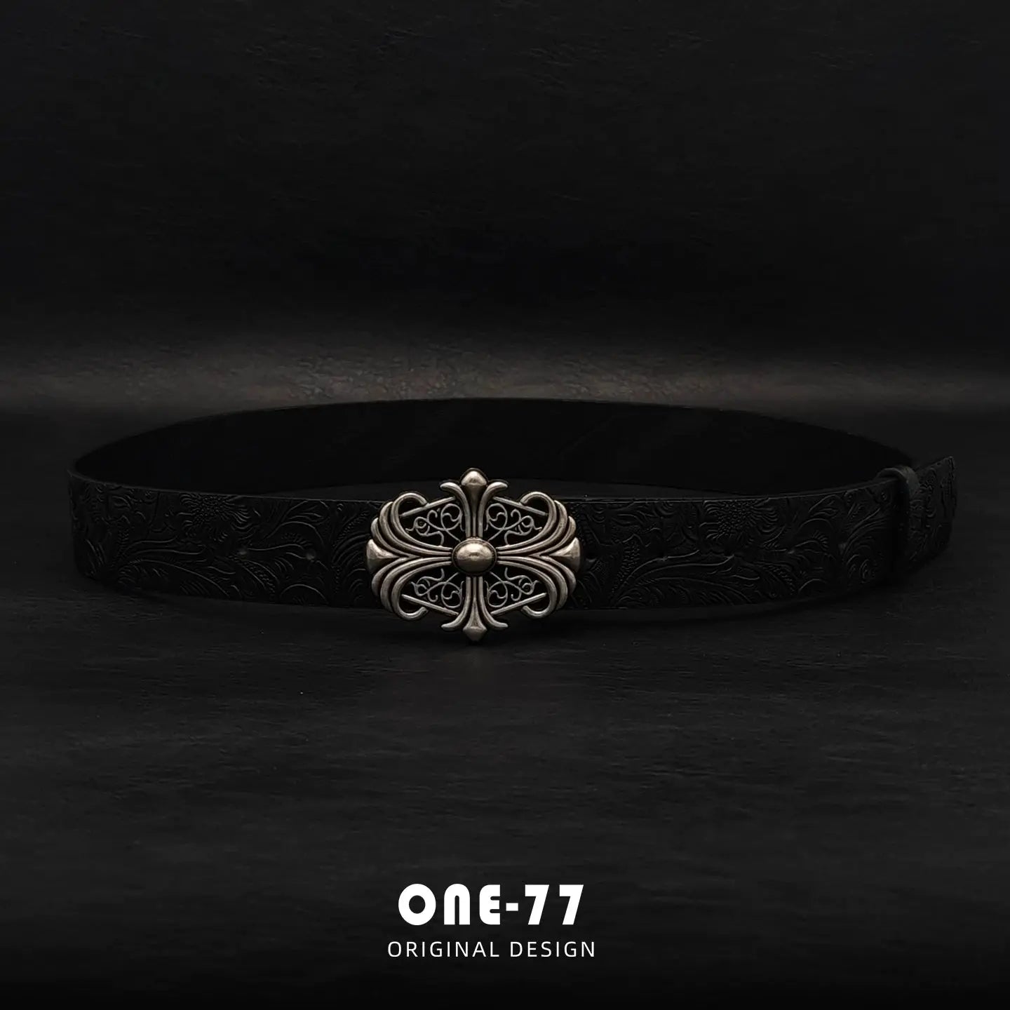 Kabartmalı Siyah Kemer – Y2K Retro Unisex Beltlux