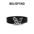 BELIEFYAO Orijinal Gotik Tarz Kelebek Kemer Beltlux