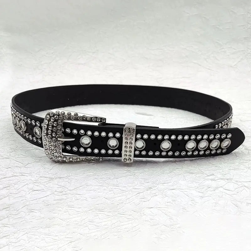 Rhinestone Amerikan tarzı kemer Beltlux
