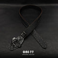 Kuru Kafa Tokalı Zımbalı Kemer – Siyah Punk & Retro Unisex Beltlux