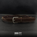 BeltLux Kahverengi Perçinli Unisex Kemer Beltlux