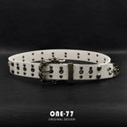 BeltLux Punk Çivili Çift Sıra Kemer Beltlux