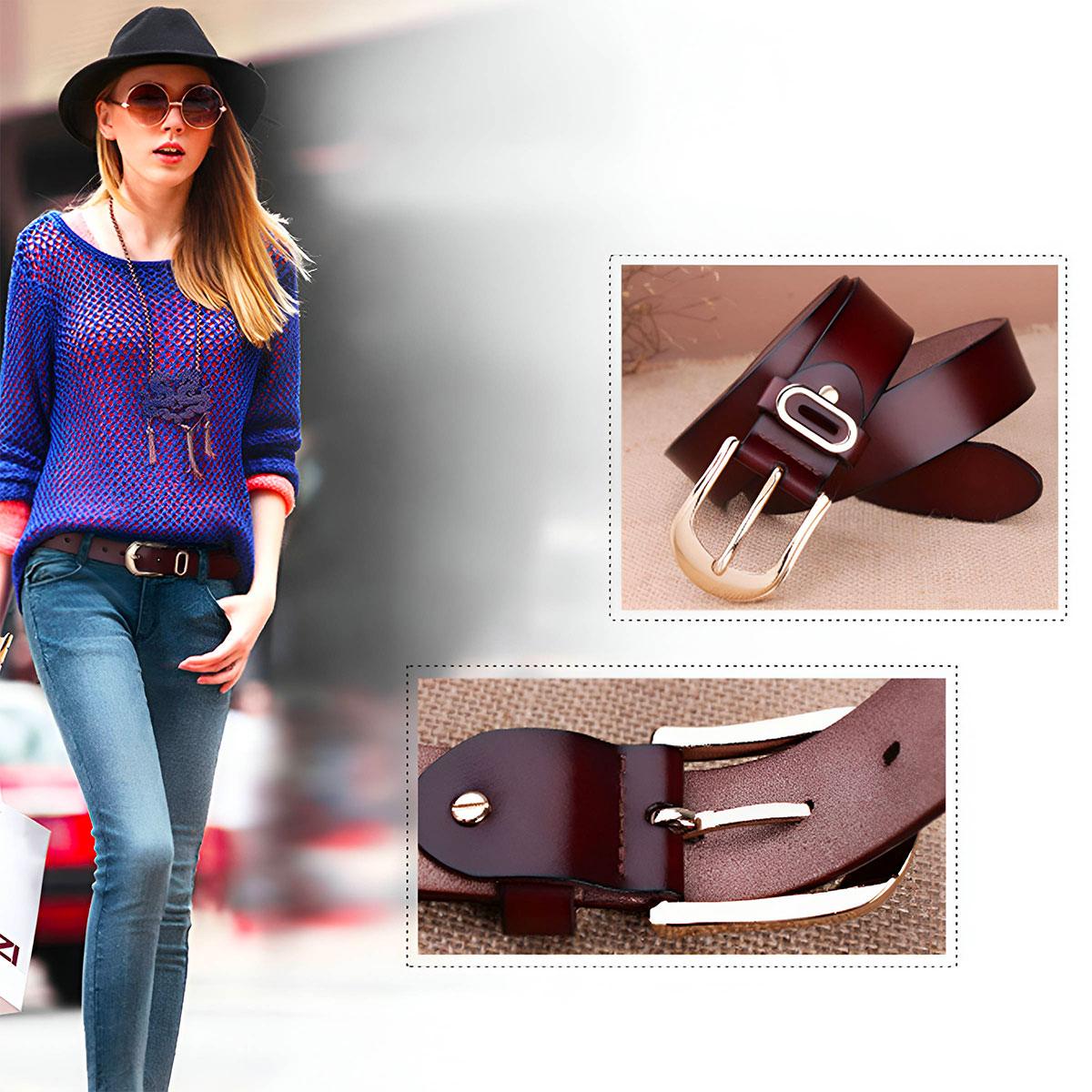 Kadınlar için deri kemer, Sara modeli