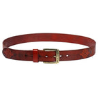 Deri dokulu kemer - Bohem tarzı unisex, Xioma modeli Beltlux