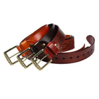 Deri dokulu kemer - Bohem tarzı unisex, Xioma modeli Beltlux