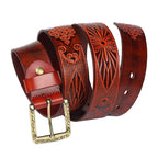 Deri dokulu kemer - Bohem tarzı unisex, Xioma modeli Beltlux