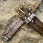 Maeda Modeli – Modern Tarzda Geometrik Western Kemer Beltlux