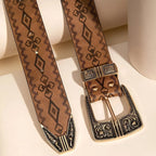 Maeda Modeli – Modern Tarzda Geometrik Western Kemer Beltlux