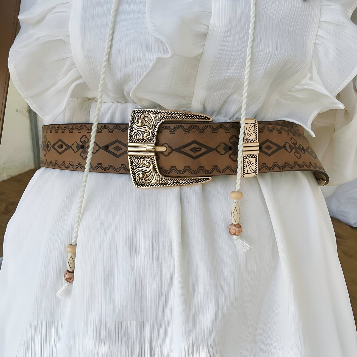 Maeda Modeli – Modern Tarzda Geometrik Western Kemer