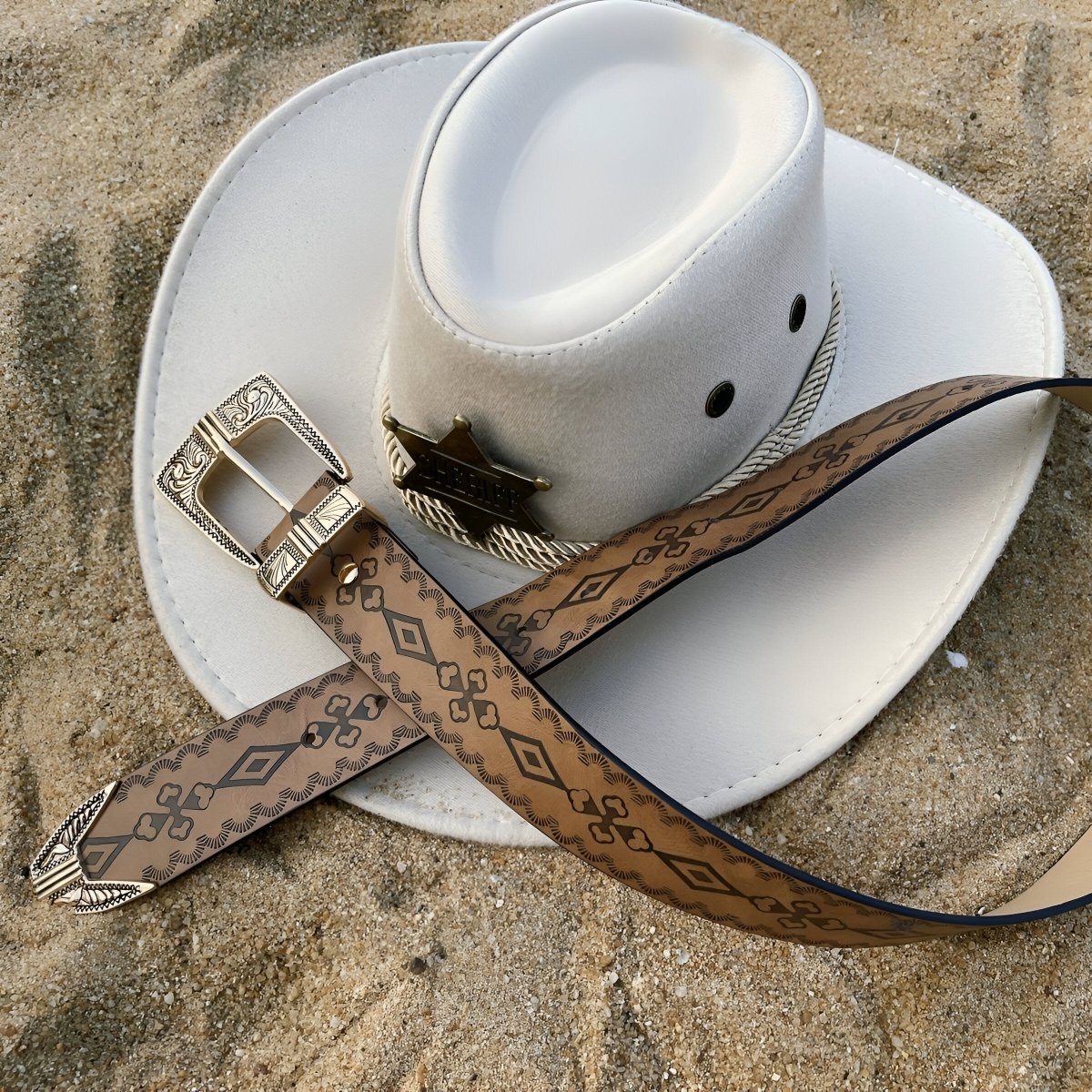 Maeda Modeli – Modern Tarzda Geometrik Western Kemer