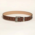 Maeda Modeli – Modern Tarzda Geometrik Western Kemer Beltlux