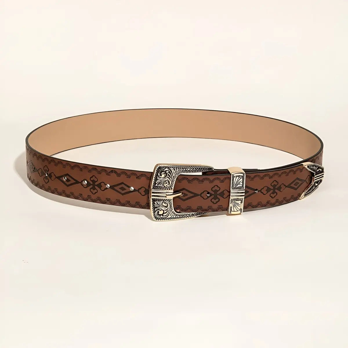 Maeda Modeli – Modern Tarzda Geometrik Western Kemer Beltlux