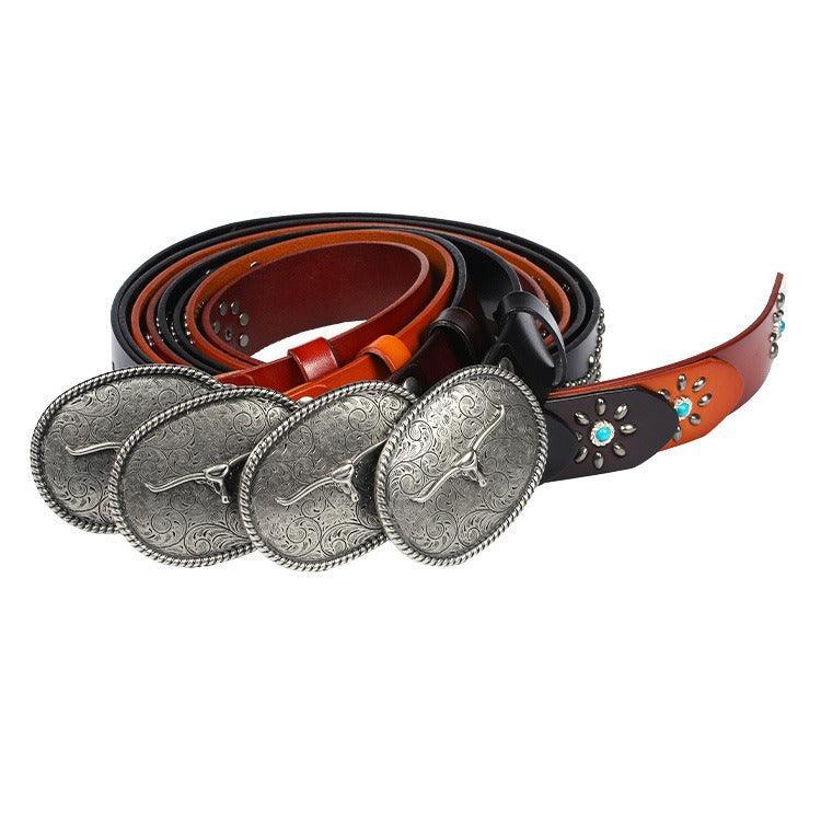 Perçinli kovboy kemeri – Vali Modeli, zarif ve dayanıklı