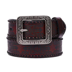 Daksha Deri Batı Kemer – Unisex, Zarif ve Dayanıklı Beltlux