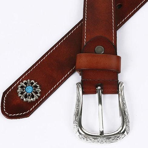 Gerçek deri Western kemeri – Tsula Modeli, zarafet ve dayanıklılık