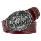 Erkekler için deri Western kemer, Jester modeli Beltlux