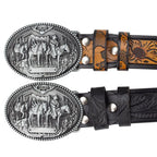 Erkekler için deri Western kemer, Jester modeli Beltlux