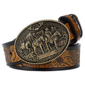 Erkekler için deri Western kemer, Jester modeli Beltlux