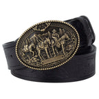 Erkekler için deri Western kemer, Jester modeli Beltlux