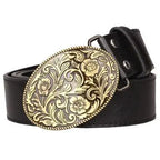 Suni deri Western kemeri, erkek, Raven modeli Beltlux