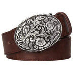 Suni deri Western kemeri, erkek, Raven modeli Beltlux