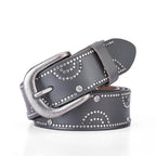 Moda Rhinestone Perçinli Kemer Kadınlar İçin Kovboy Kızı-WB7054 Beltlux
