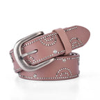 Moda Rhinestone Perçinli Kemer Kadınlar İçin Kovboy Kızı-WB7054 Beltlux
