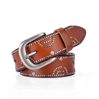 Moda Rhinestone Perçinli Kemer Kadınlar İçin Kovboy Kızı-WB7054 Beltlux